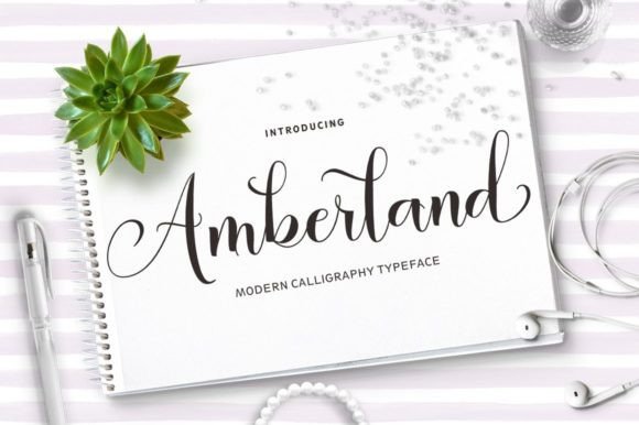 Amberland: A Modern Script Font for Digital Branding