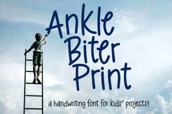 Ankle Biter Print: A Bold, Playful Script That Demands Attention