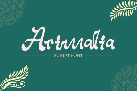 Arimalia: A Refined Script Font for Elegant Logotype Design