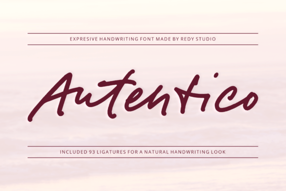 Autentico: A Script Font That Earns Its Place
