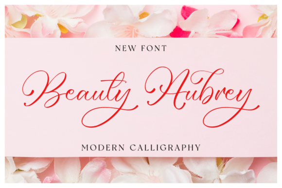 Beauty Aubrey: A Handwritten Font That Feels Like a Signature