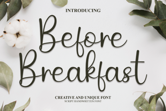 Before Breakfast: A Handwritten Font That Feels Human on Screen