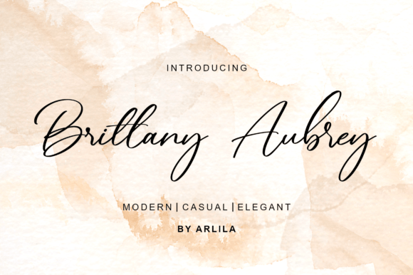 Brittany Aubrey: A Delicate Script Font That Elevates Digital Branding