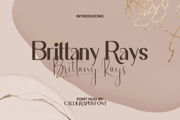 Brittany Rays Duo: A Refined Script Font for Digital Branding