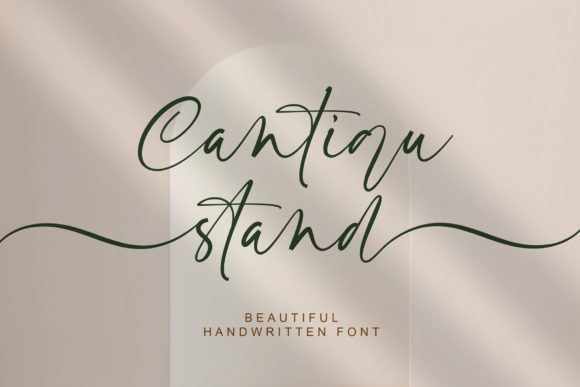 Cantiqu Stand: A Script Font That Feels Like Hand-Lettered Magic
