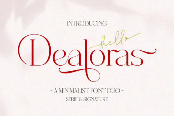 Dealoras Trio: A Stylish Display Font for Digital Branding