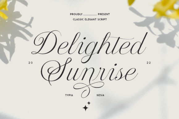 Delighted Sunrise: A Script Font That Breathes Grace Into Editorial Design