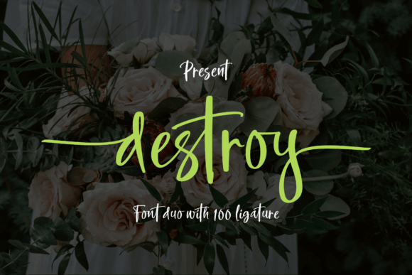 Destroy: A Handwritten Font That Actually Works in Branding
