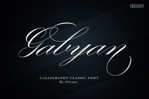 Gabyan: A Delicate Script Typeface for Digital Elegance