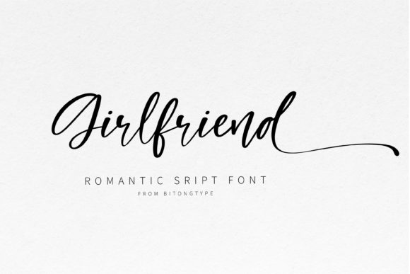 Girl Friend Font: Elegant Handwritten Charm for Your Handmade Goods