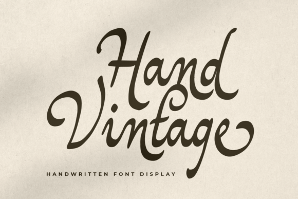 Hand Vintage: A Retro Script Font That Feels Like Ink on Paper
