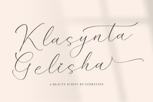 Klasynta Gelisha: A Thoughtful Script Font for Elegant Editorial Moments