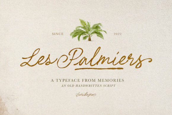Les Palmiers: A Vintage Script Font That Builds Trust