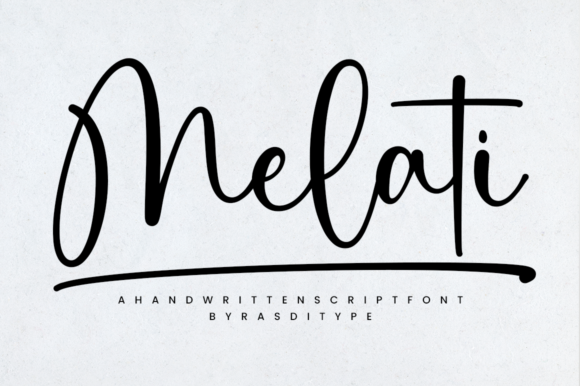 Melati: A Refined Script Font for Digital Brand Elegance