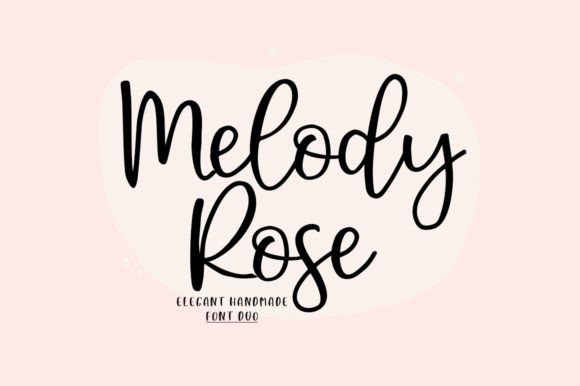 Melody Rose Duo: A Handwritten Script + Sans Serif Font for Crafters