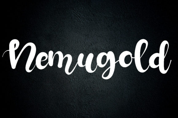 Nemugold: A Warm, Rounded Handwritten Font for Digital Branding