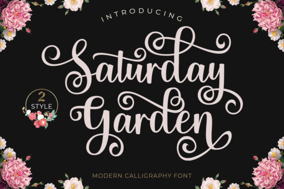 Saturday Garden: A Soft & Sweet Script Typeface for Handmade Creators