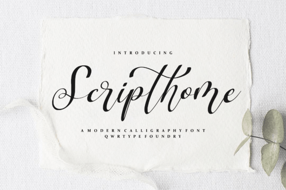 Scripthome: A Modern Handwritten Font for Real Business Branding