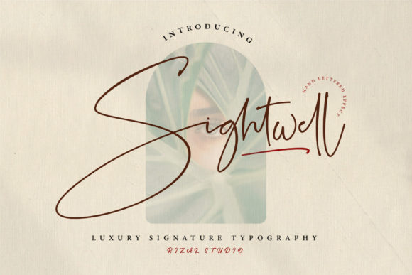 Sightwell Signature: A Refined Script Font for Campaign Headlines
