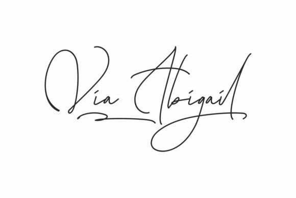 Via Abigail: An Elegant Handwriting Font for Real Small Business Brands